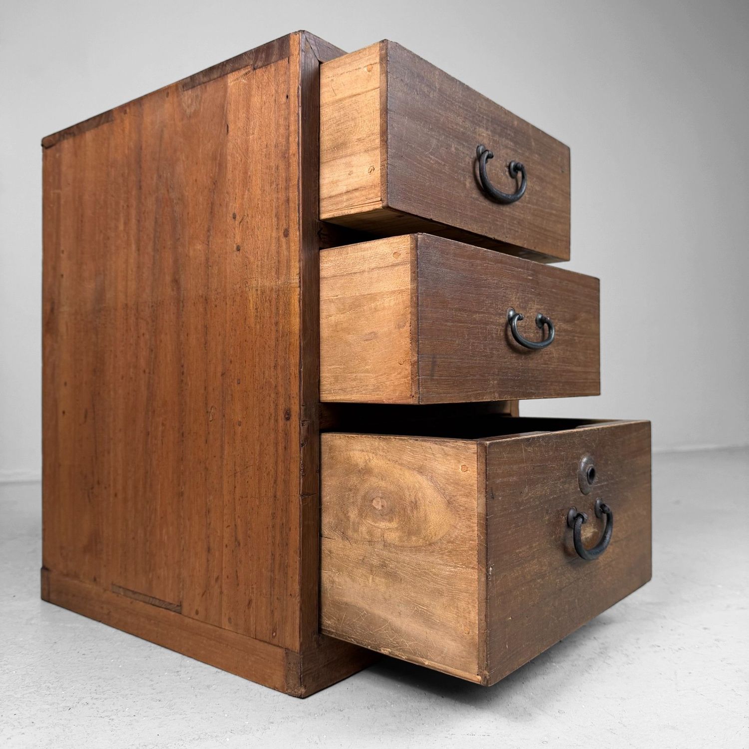 Compact Vintage Japanese Tansu Chest, 1930s