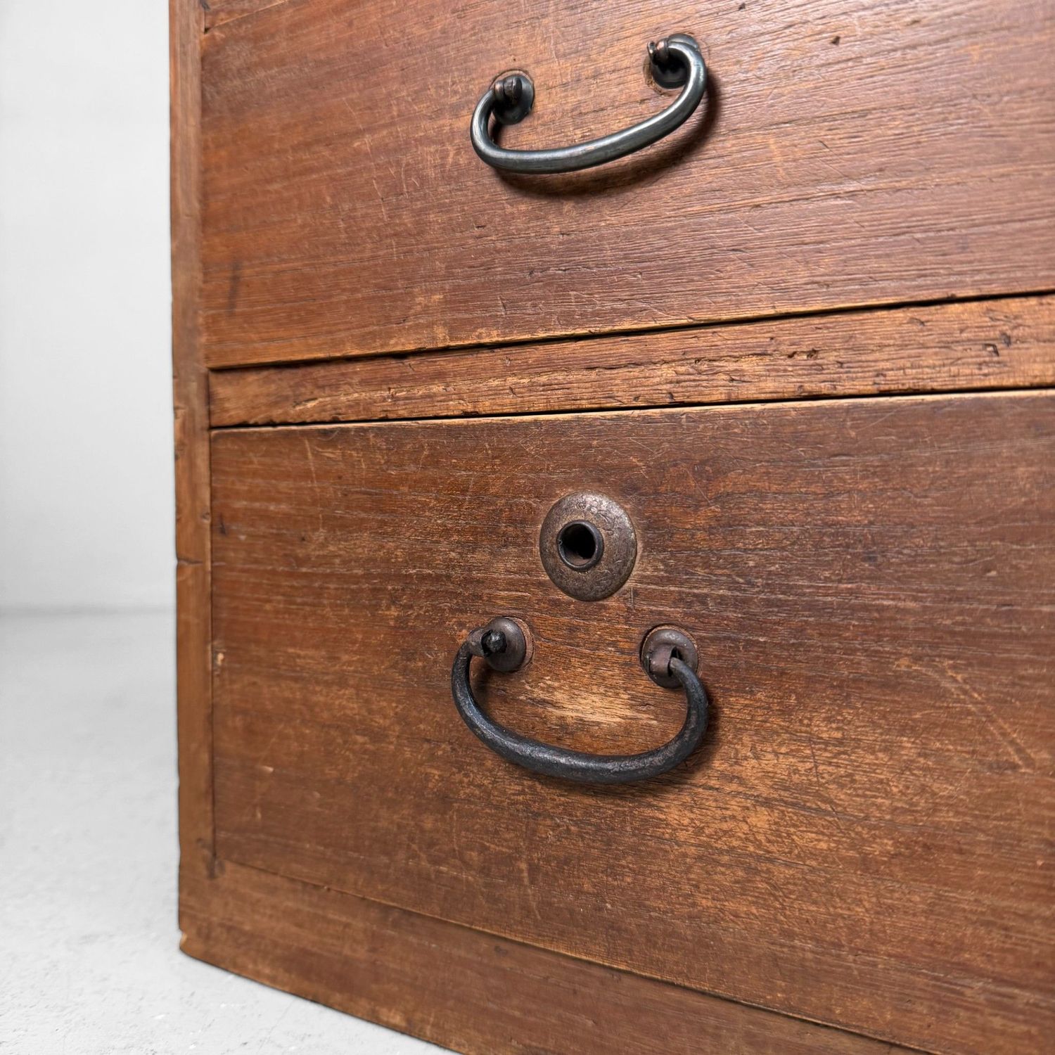 Compact Vintage Japanese Tansu Chest, 1930s