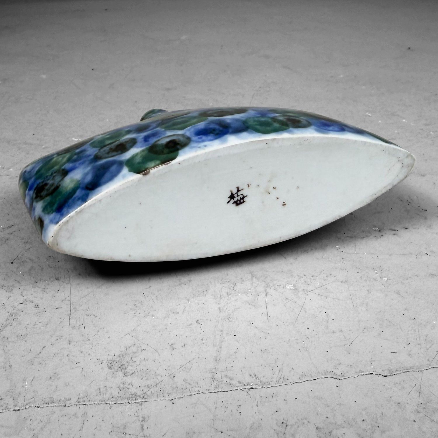 Tobe-yaki Decoratieve Porseleinen Fles, Baizan-gama, 1960s