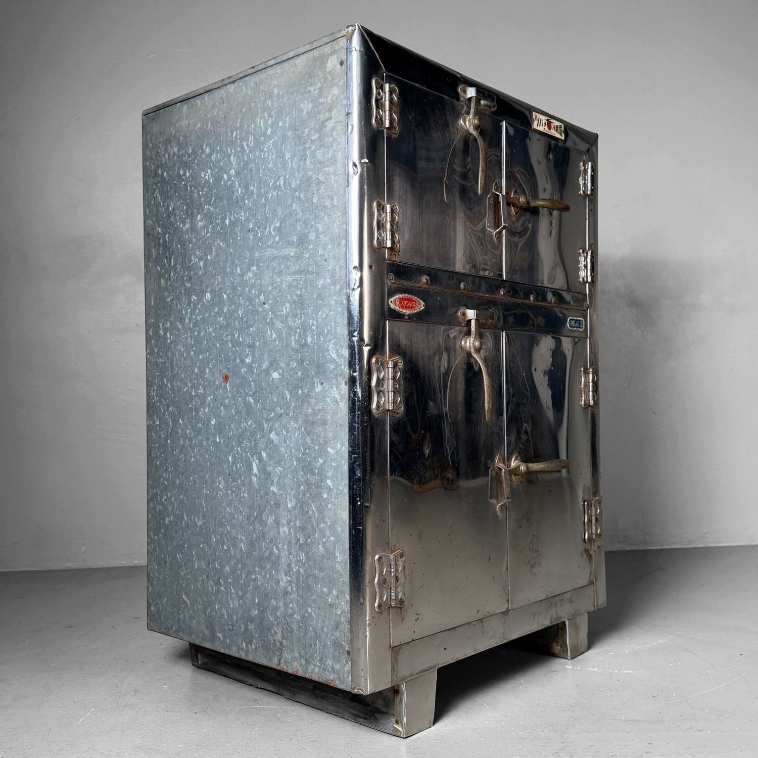 Vintage Japanese “Swallow” Refrigerator Cabinet, 1950s