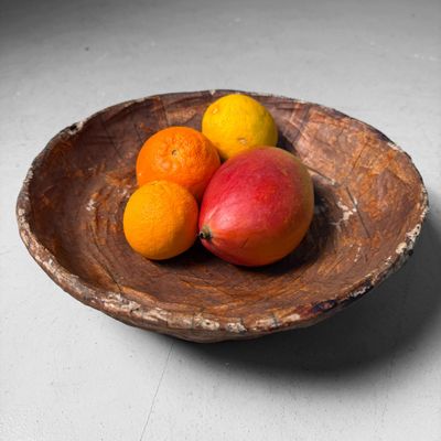 Japanese Bamboo Basket, Washi and Calligraphy, 1950s