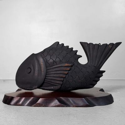 Antieke Japanse Jizai Kagi, Display, Zeebrasem, 1910s