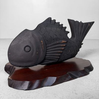 Antique Japanese Jizai Kagi Display, Sea Bream, 1910s