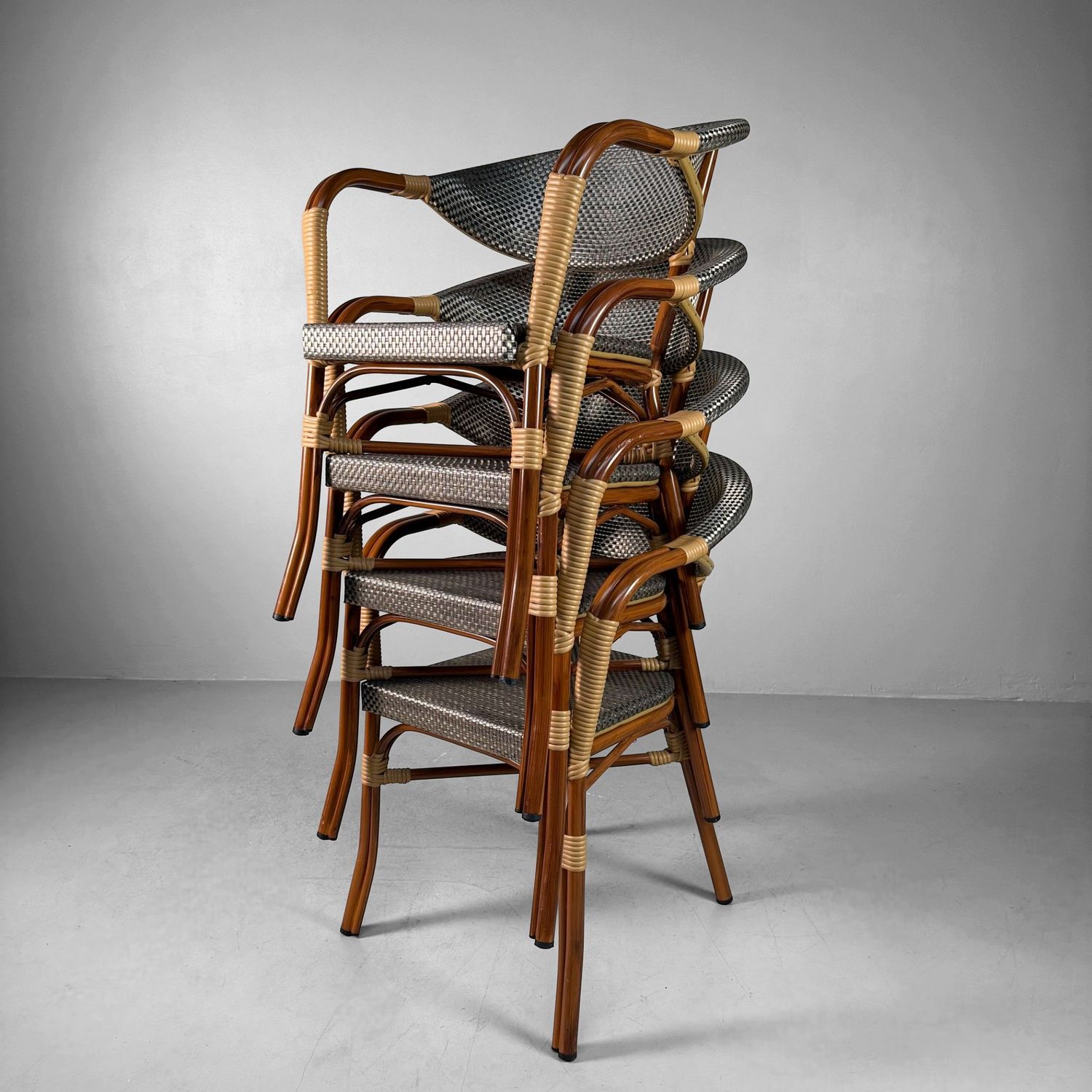 Set Retro Bistro Stoelen ‘Elysée’, 2000