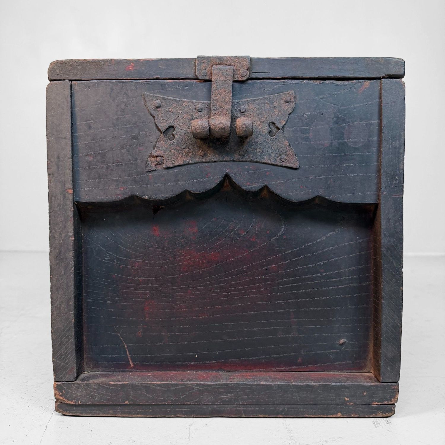 Decorative Wooden Japanese Zenibako Chest for Interior Styling, 1860s