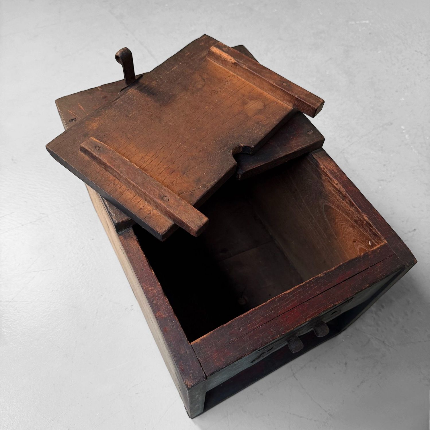 Decorative Wooden Japanese Zenibako Chest for Interior Styling, 1860s