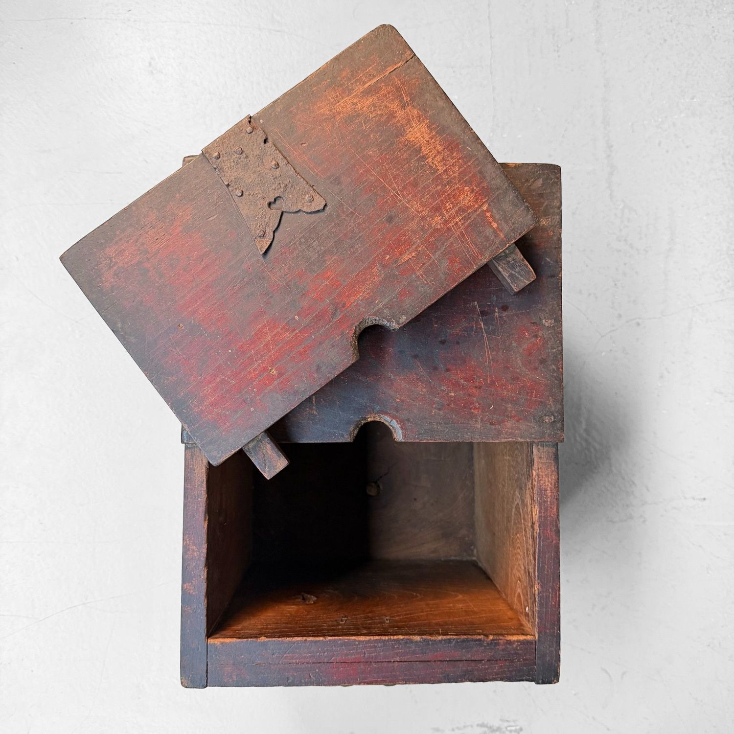 Decorative Wooden Japanese Zenibako Chest for Interior Styling, 1860s