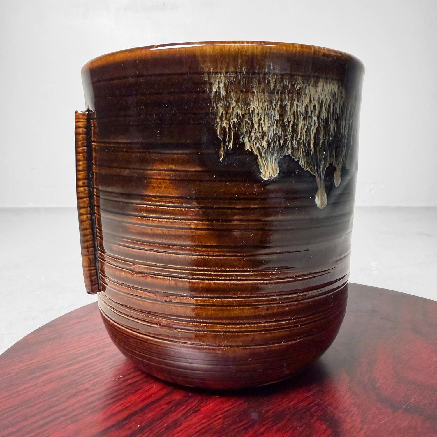 Takatori Mizusashi, Keramieken Waterpot voor Theeceremonie, 1970s Takatori Mizusashi, Keramieken Waterpot voor Theeceremonie, 1970s