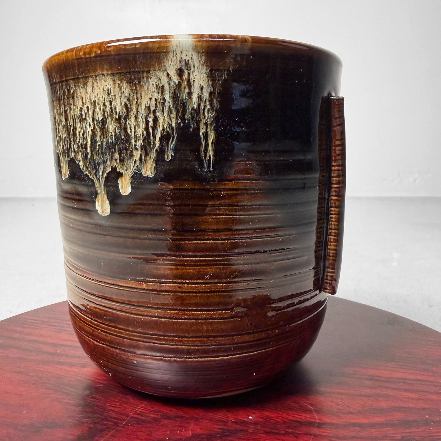 Takatori Mizusashi, Keramieken Waterpot voor Theeceremonie, 1970s Takatori Mizusashi, Keramieken Waterpot voor Theeceremonie, 1970s