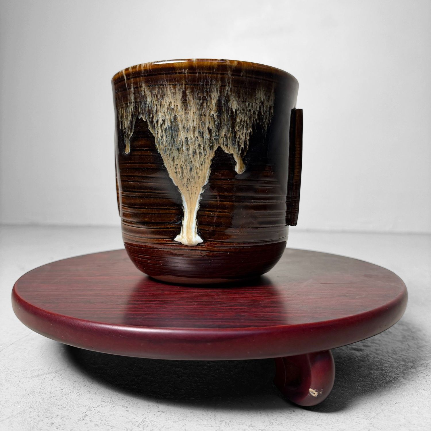 Takatori Mizusashi, Keramieken Waterpot voor Theeceremonie, 1970s Takatori Mizusashi, Keramieken Waterpot voor Theeceremonie, 1970s