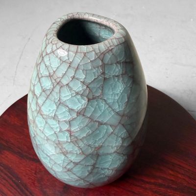 Japanse Mid Century Ikebana, Tachikichi ‘Yaegasumi Ekubo’ Vaas, 1980s