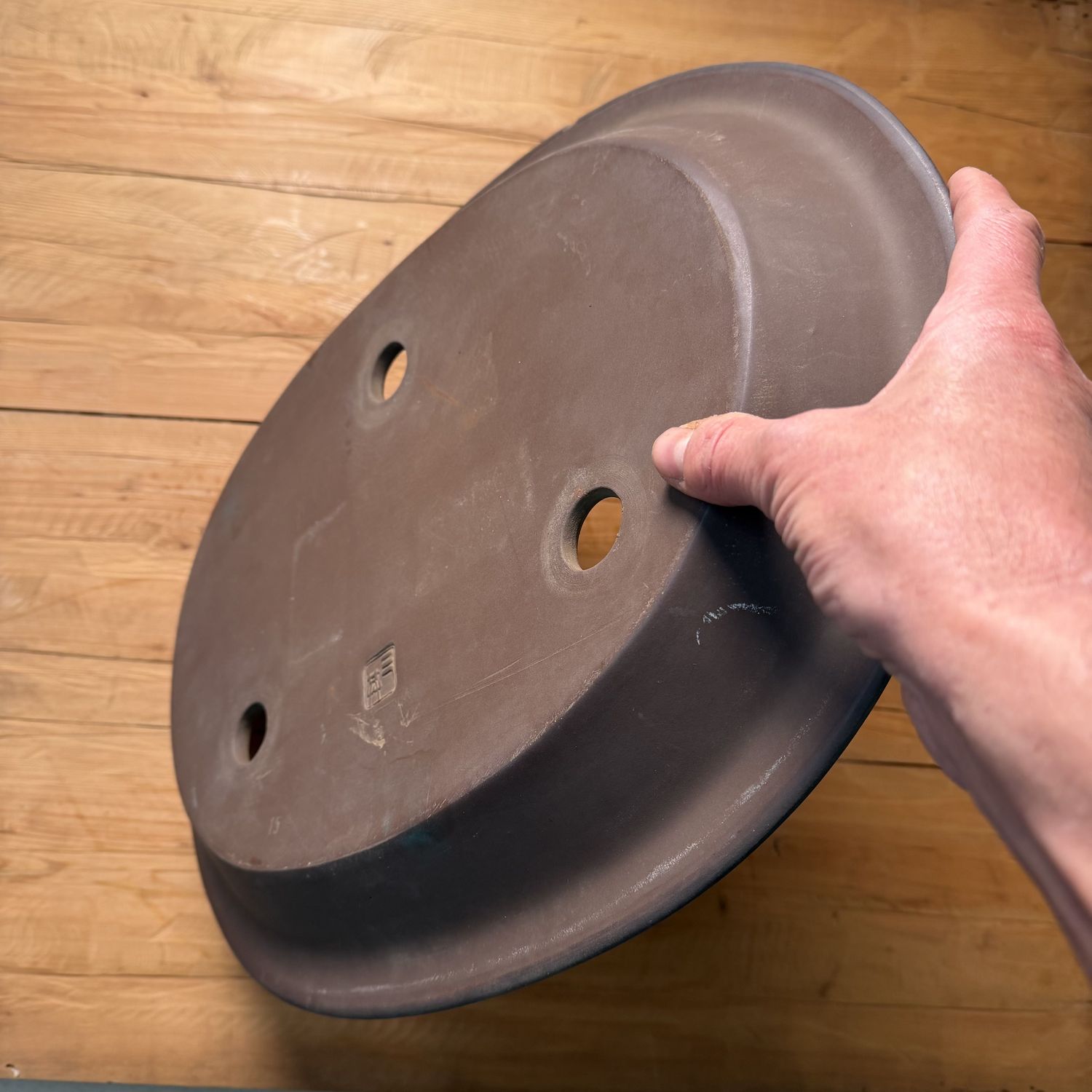 ​Grote Japanse Ovale Bonsaischaal, Bonsai-bachi, 1980s