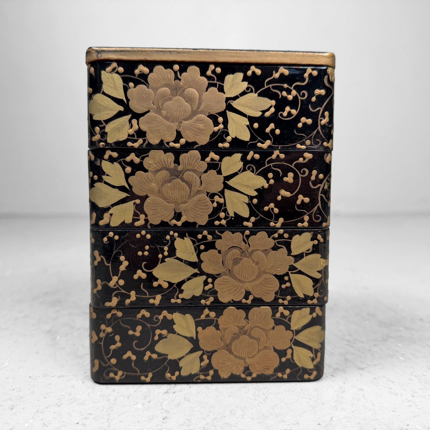 Luxurious Tsugaru-nuri Hina Lacquer Accessories, Fukushi Shikki, 1960s