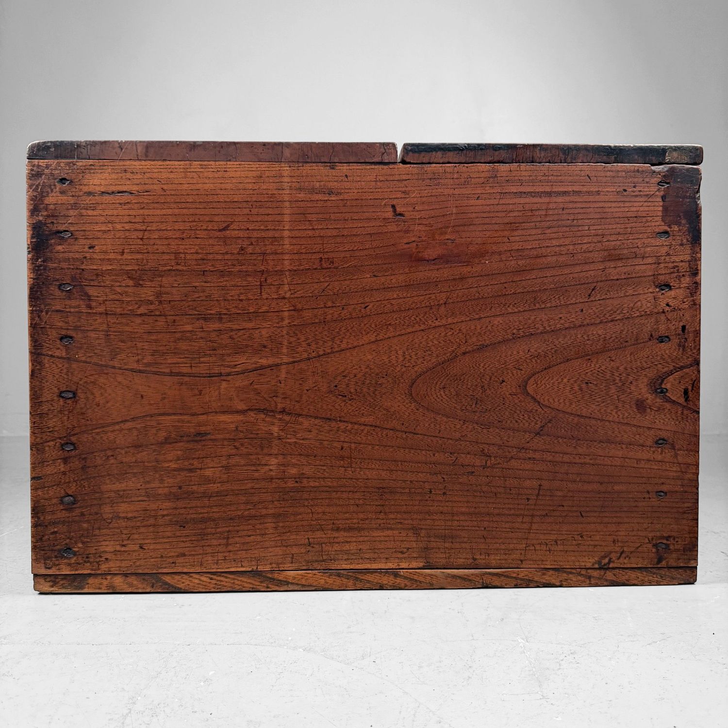 Antique Wooden Japanese Zenibako Box, 1860s