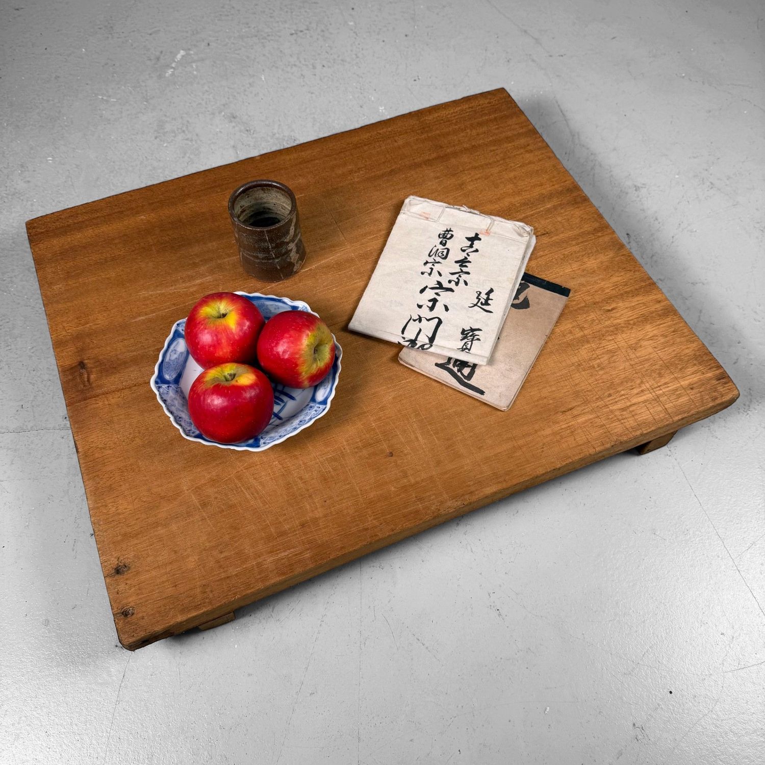 Houten Japanse Manaita Snijplank, Lage Displaytafel, 1960s
