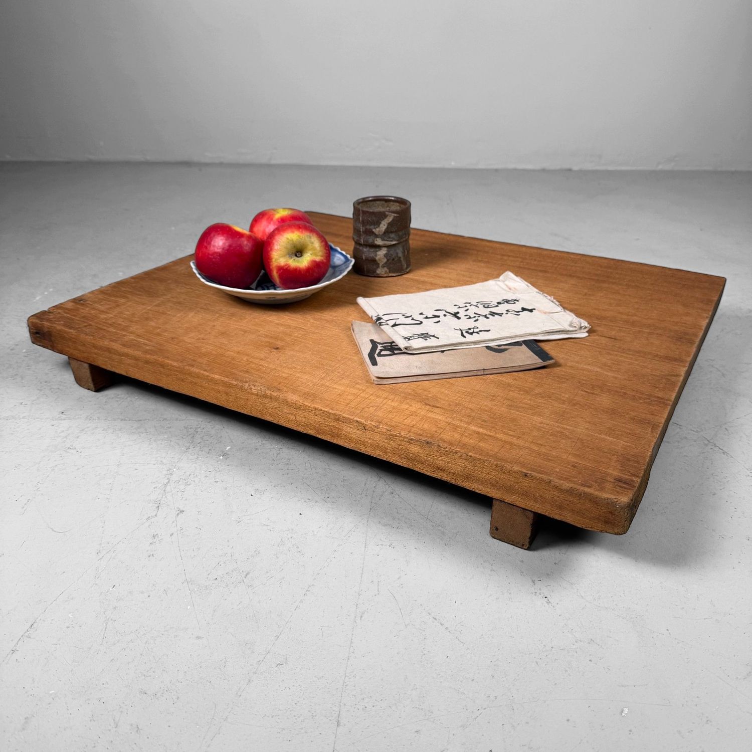 Wooden Japanese Manaita Cutting Board, Low Display Table, 1960s