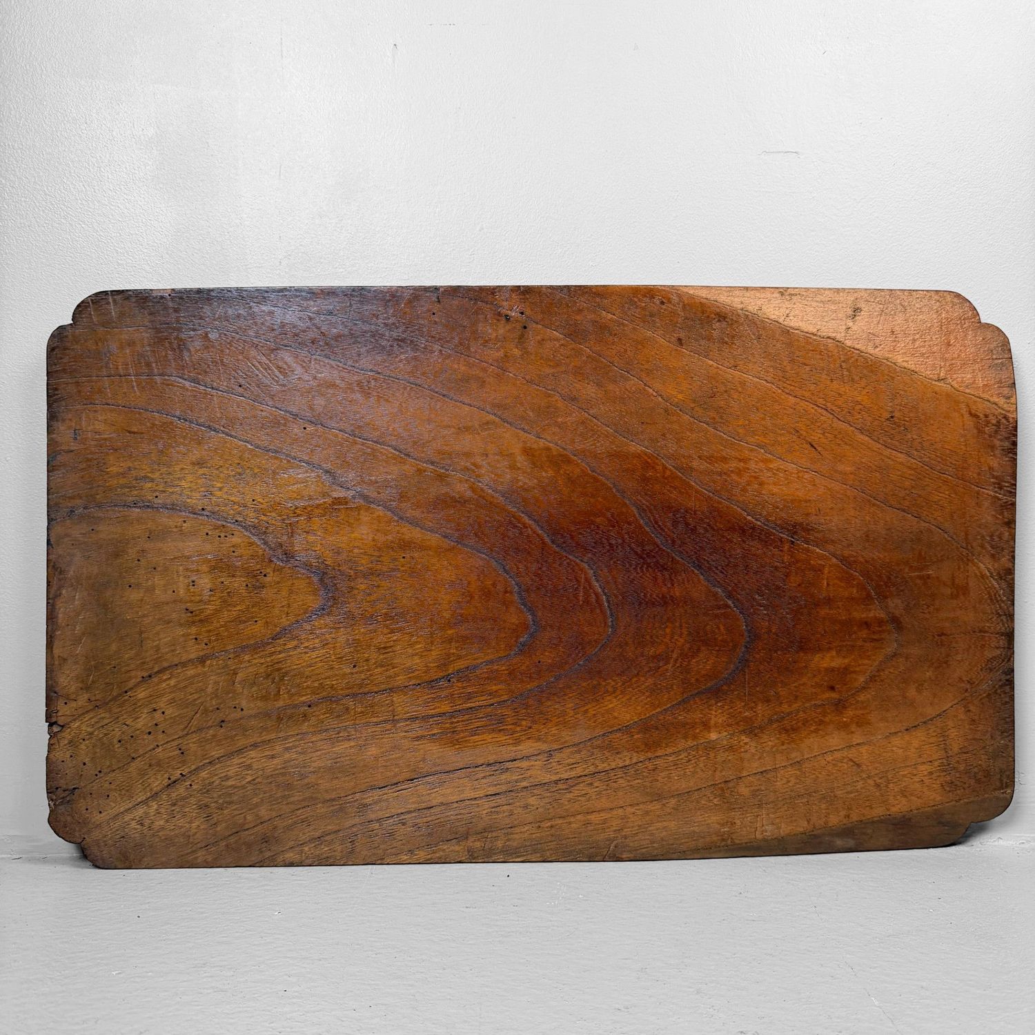 Japanese Wooden Temple Board ‘Kokoro’ with Calligraphy, 1895
