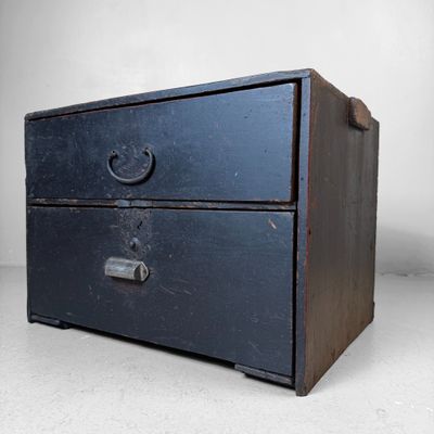 Small Japanese Tansu Drawer Chest, 1920s