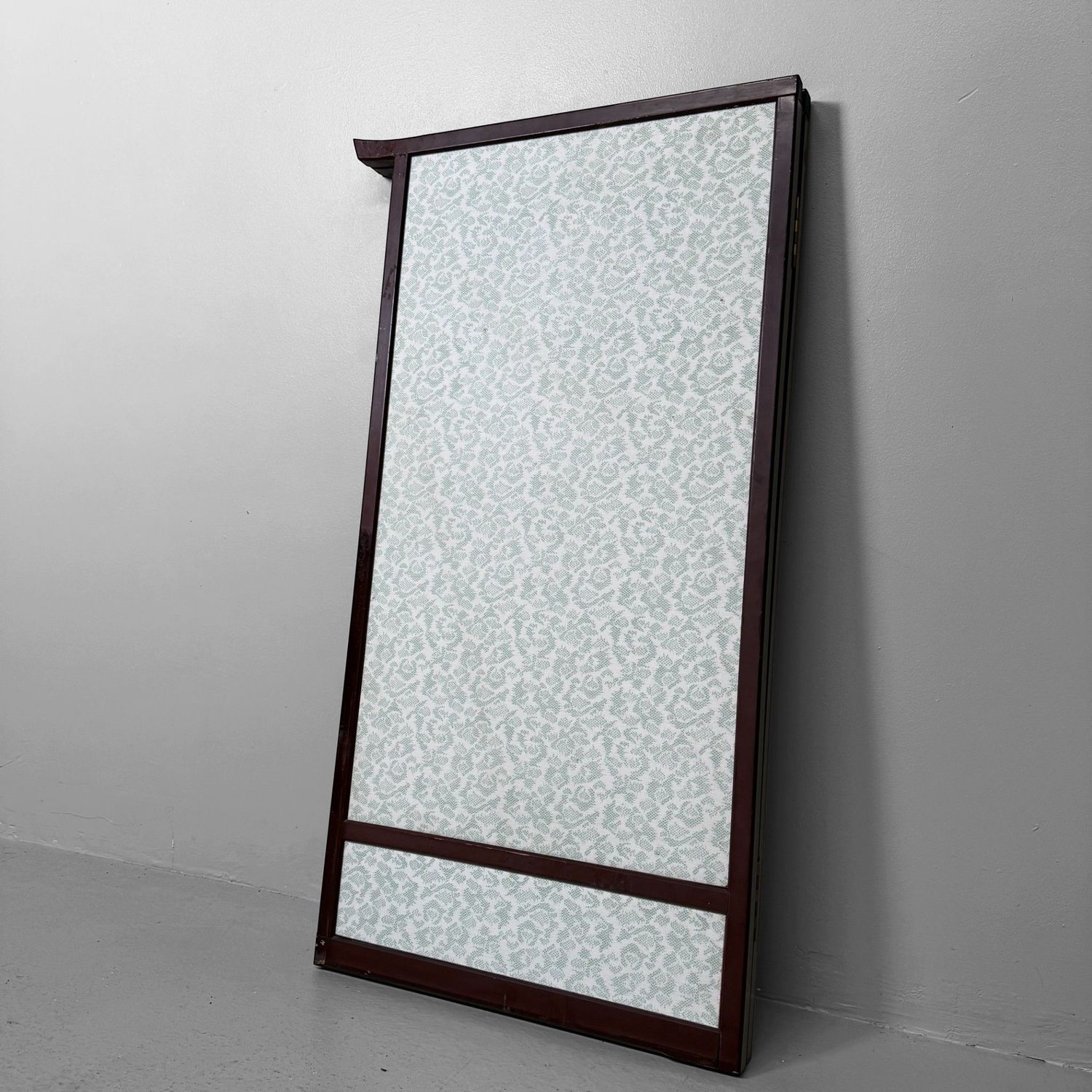 Japanese Wooden Two-Panel Screen with Shishi and Peonies, 1940s