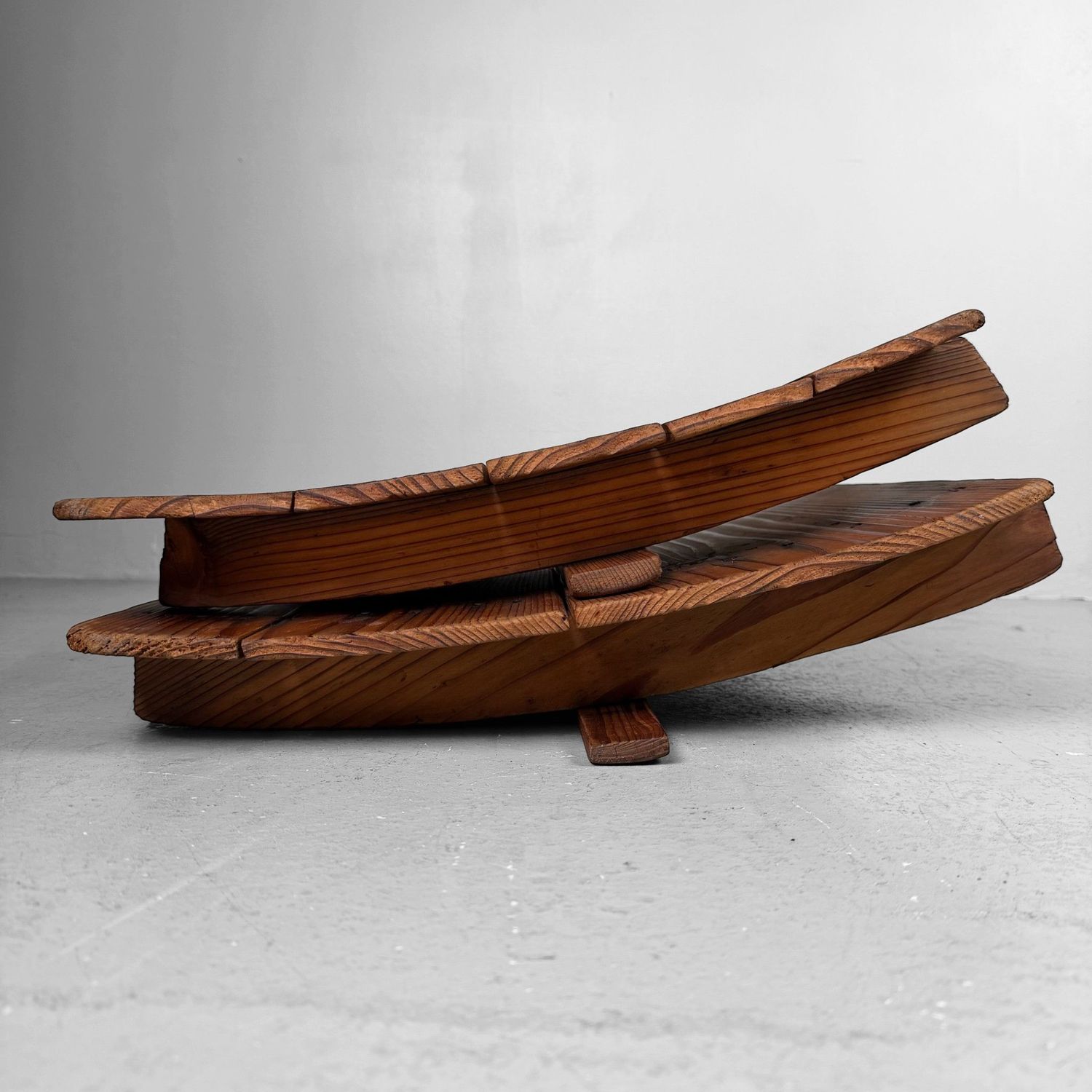 ​Lage Japans Houten Decoratie, Wabi-Sabi Displaystuk, 1930s