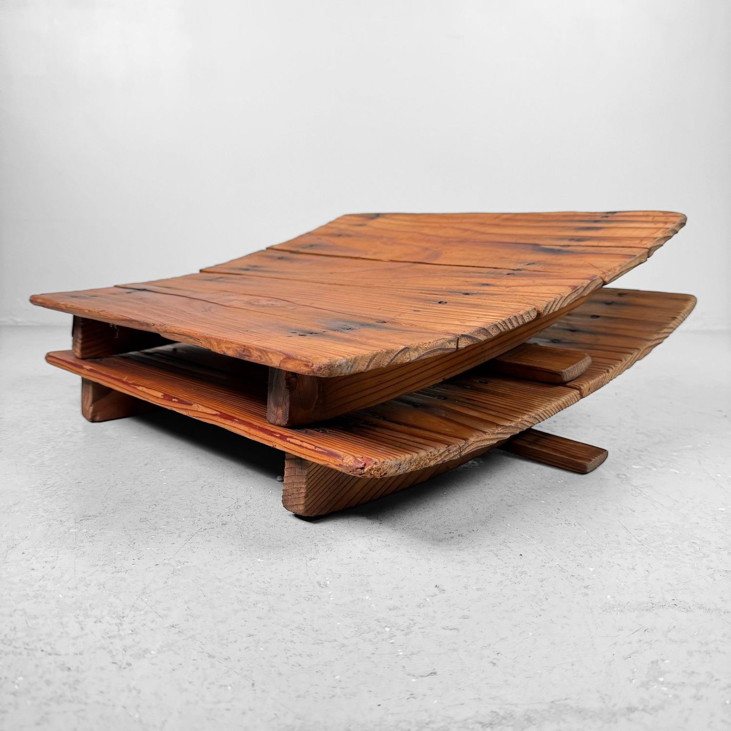 ​Lage Japans Houten Decoratie, Wabi-Sabi Displaystuk, 1930s