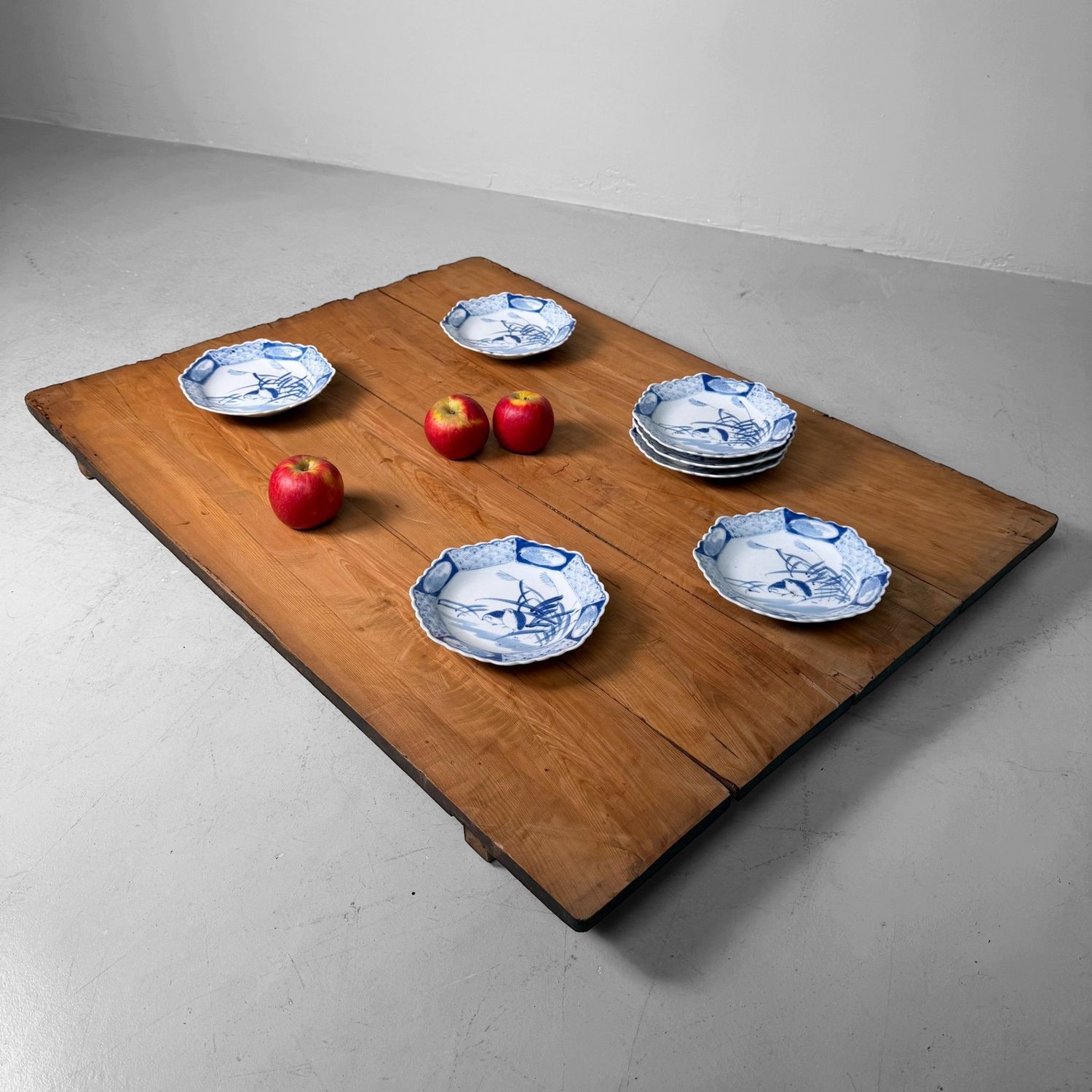 Houten Japanse Manaita Snijplank, Lage Displaytafel, 1950s