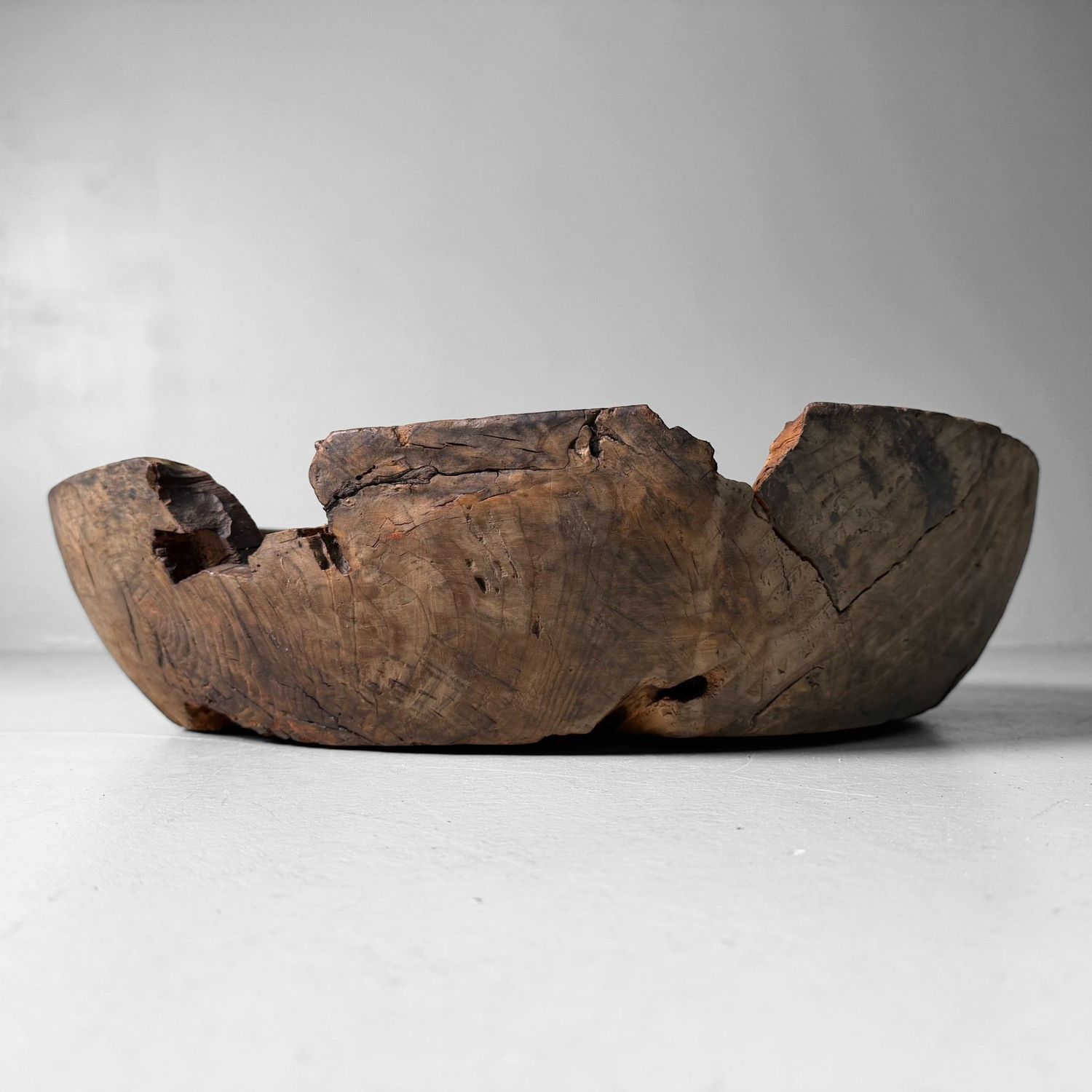 Antieke Japanse Houten Deegkom, Kibachi, 1920s