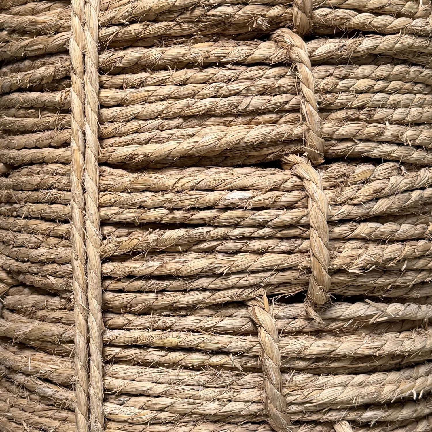 Large Japanese Coil of Natural Rope, 1950s