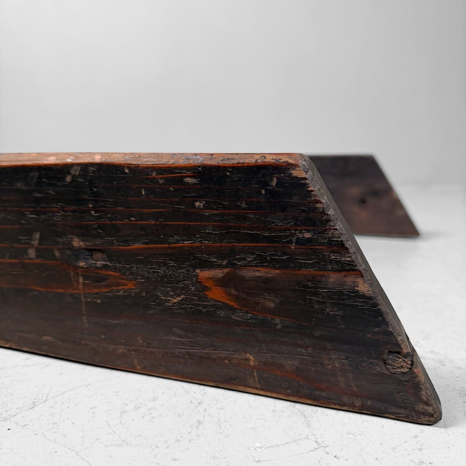 Small Wooden Japanese Ladder with Two Steps, 1940s