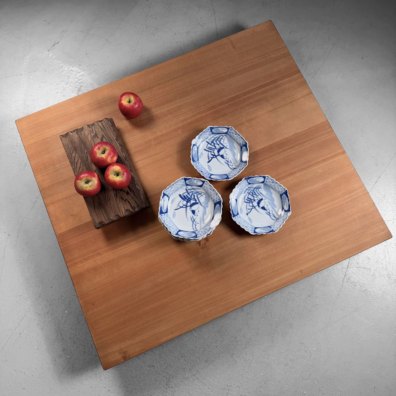 Houten Japanse Manaita Snijplank, Lage Displaytafel, 1980s