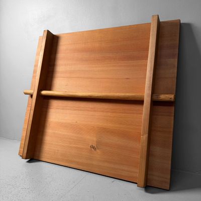 Large Wooden Japanese Manaita Cutting Board, Low Display Table, 1980s