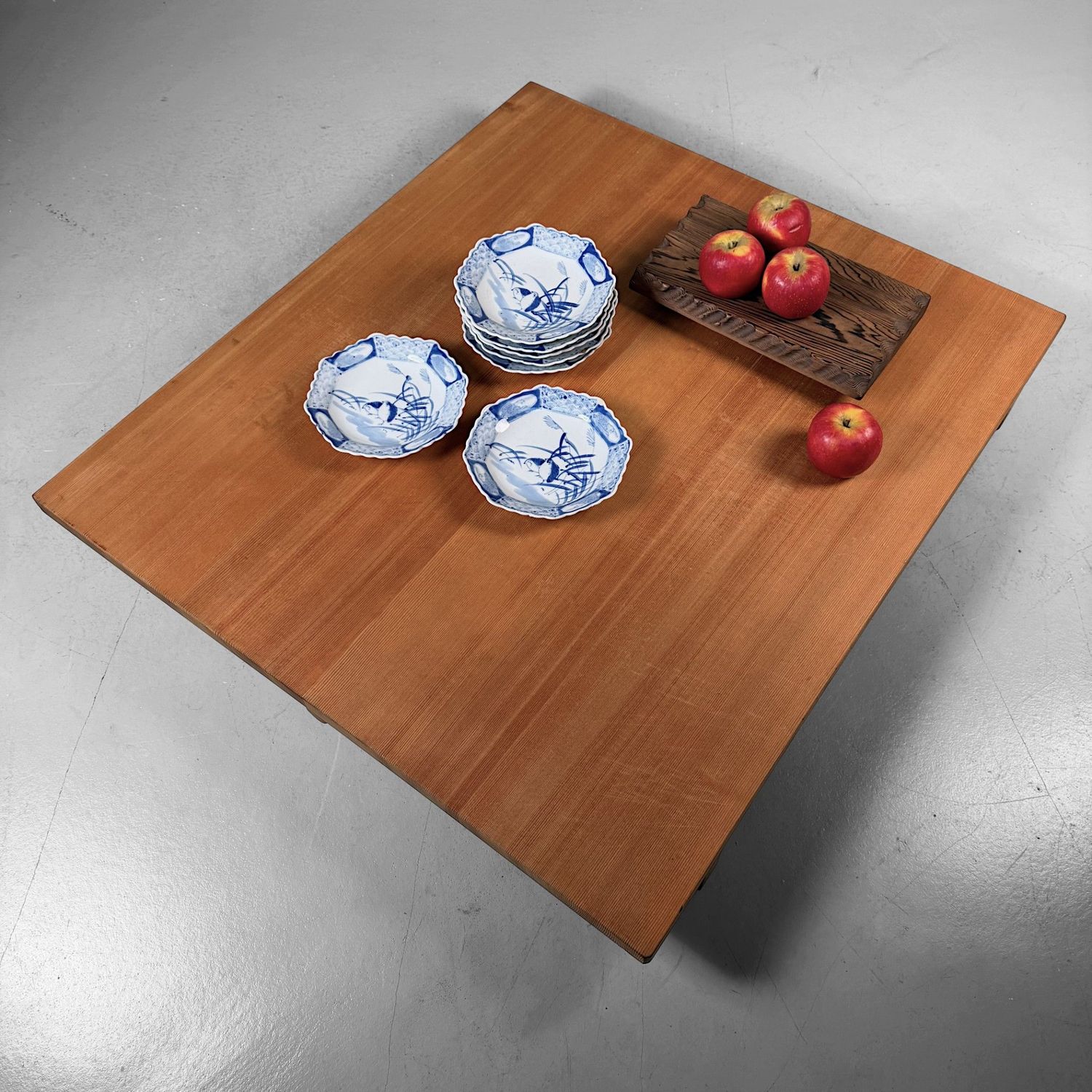 Houten Japanse Manaita Snijplank, Lage Displaytafel, 1980s