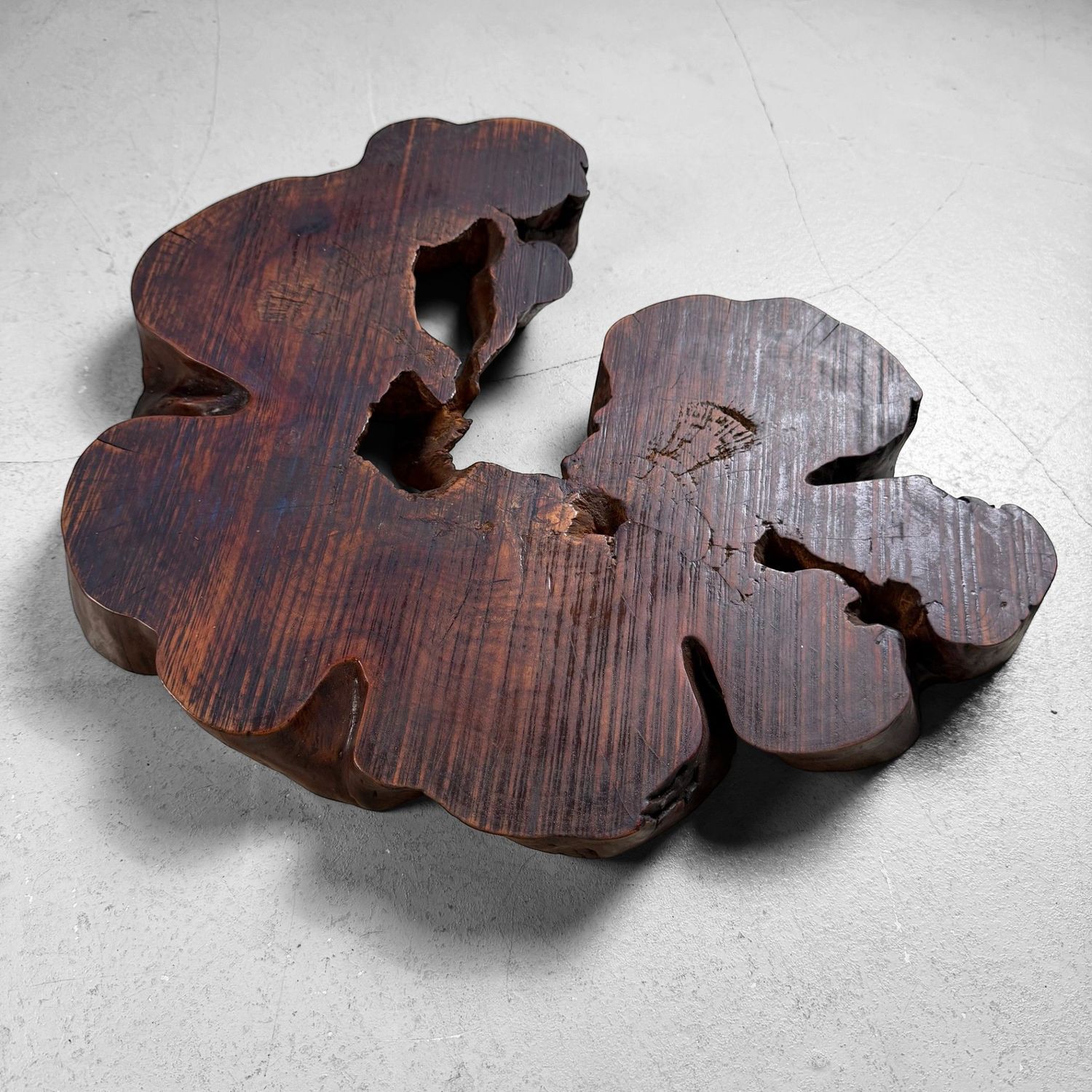 Japanese Root Wood Sculpture, Organic Display & Ikebana Stand, 1900s