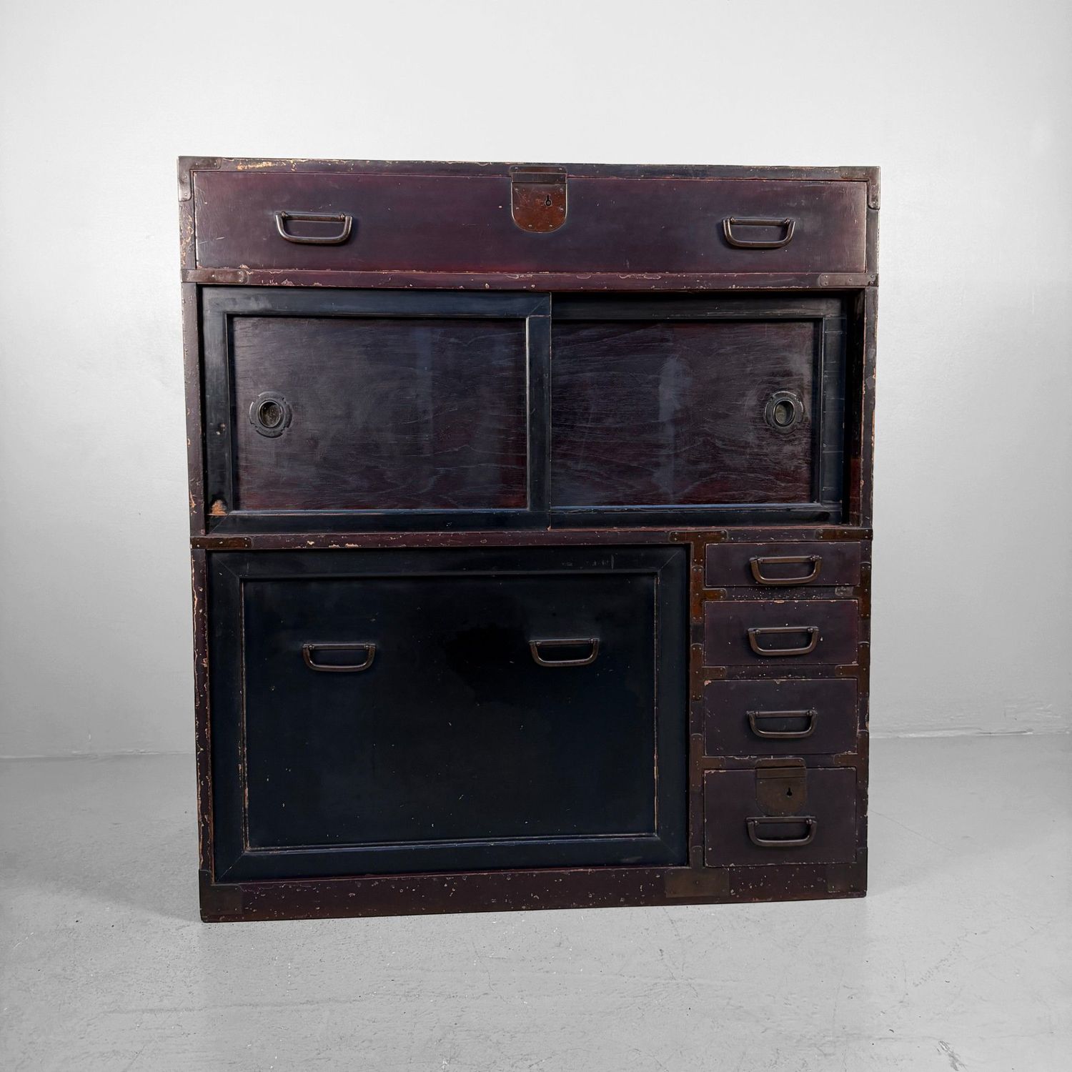 Japanese Mizuya Tansu Storage Cabinet, 1900s