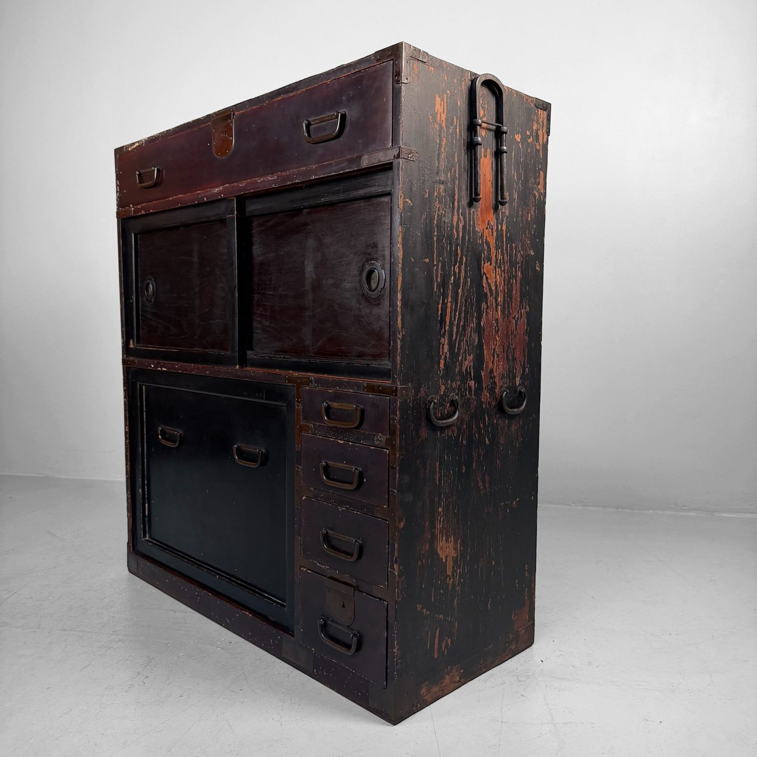 Japanese Mizuya Tansu Storage Cabinet, 1900s