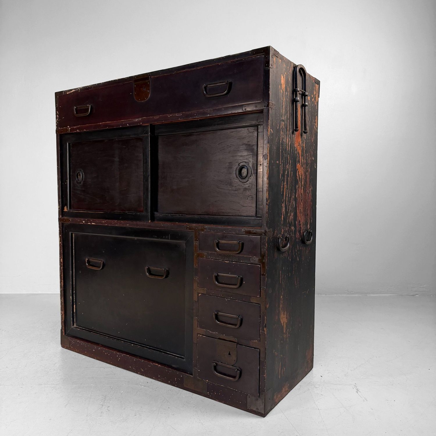 Japanese Mizuya Tansu Storage Cabinet, 1900s