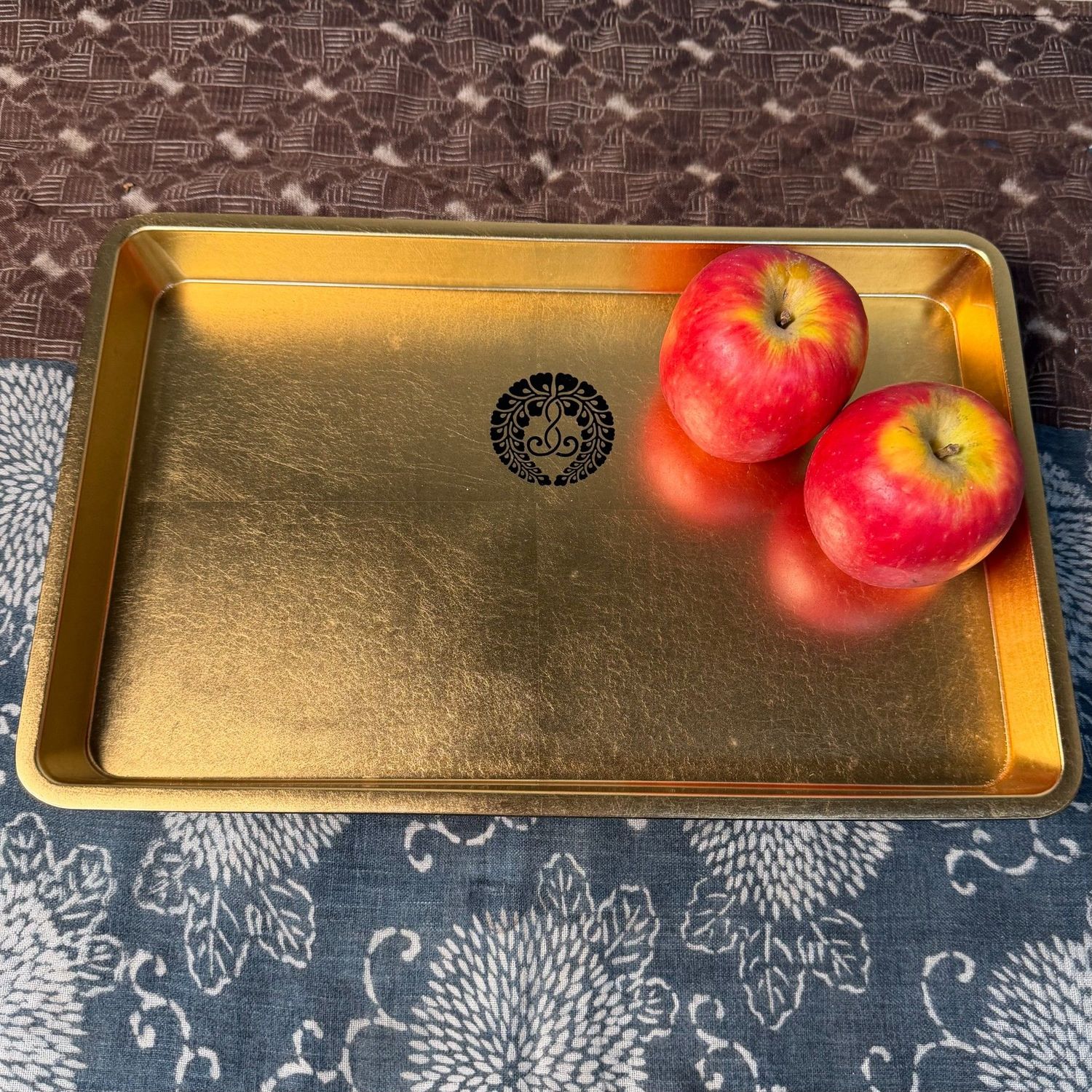 ​Japans Lakwerk Dienblad, Obon, Kanazawa Bladgoud, 1970s