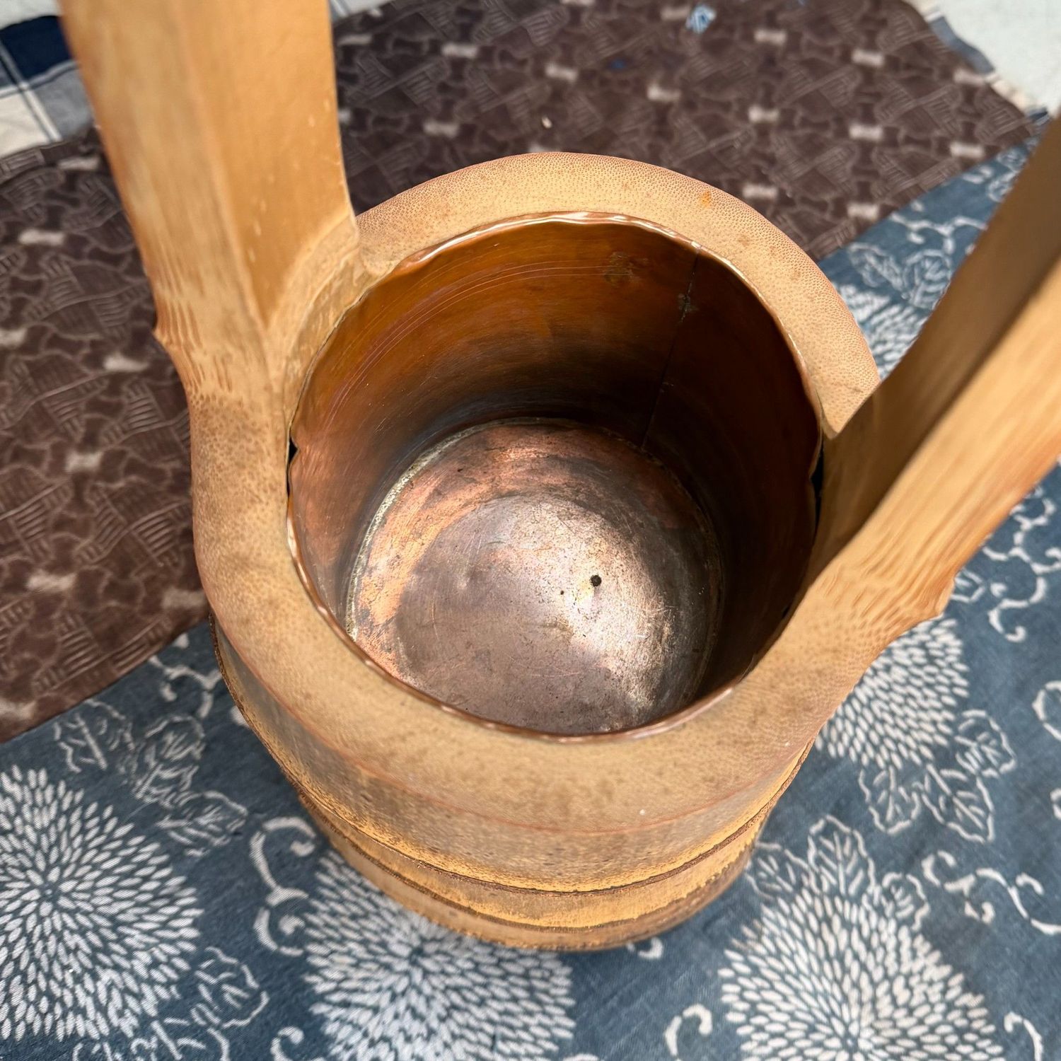 Bamboo Ikebana Stand, Ni-ju-giri Vase, 1930s