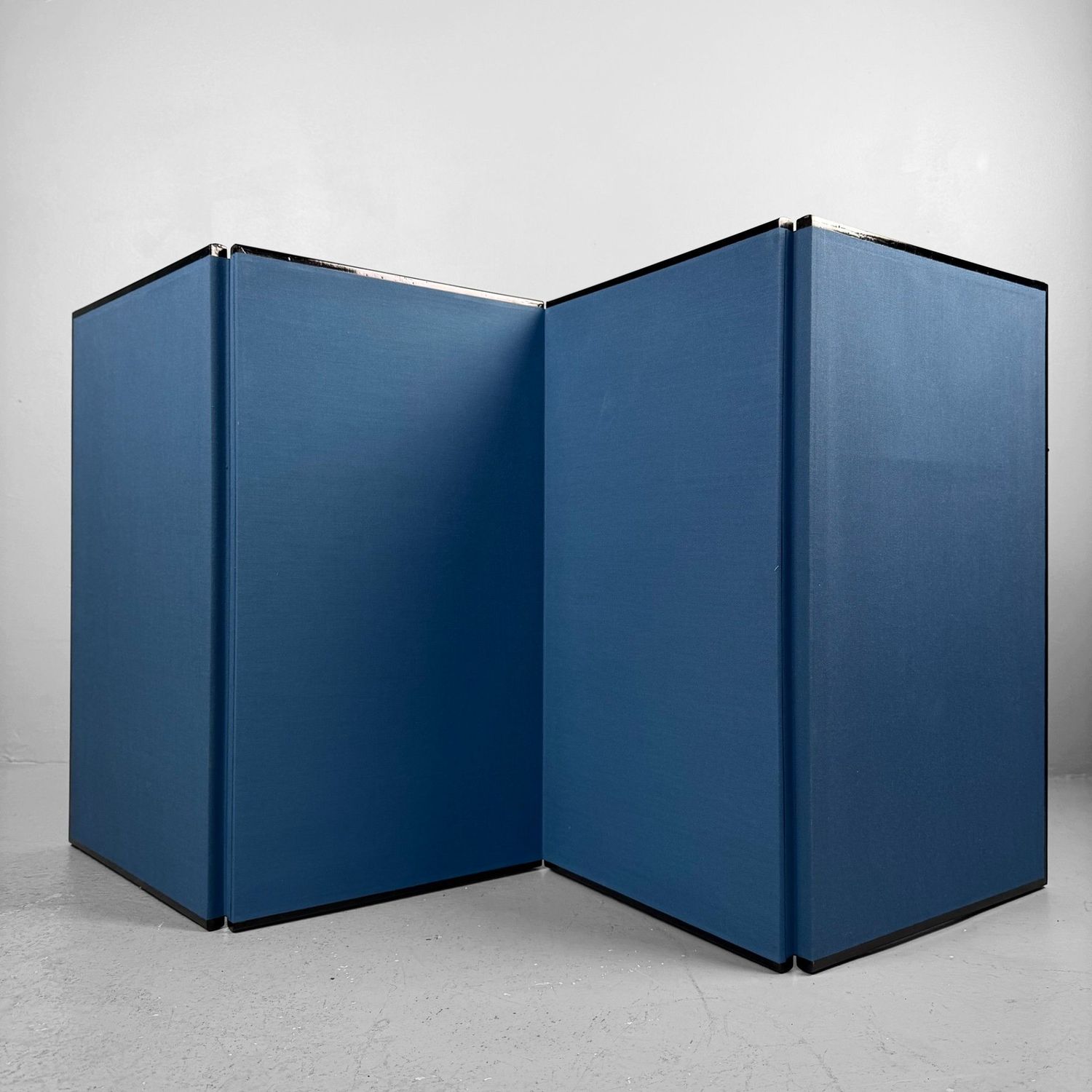 Japanese Byōbu Folding Screen, Gold Leaf Landscape, 1970s