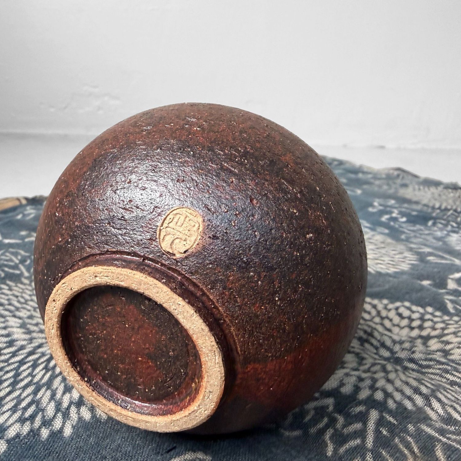 Kutani Aardewerken Vaasje, Momiji-decor, 1970s