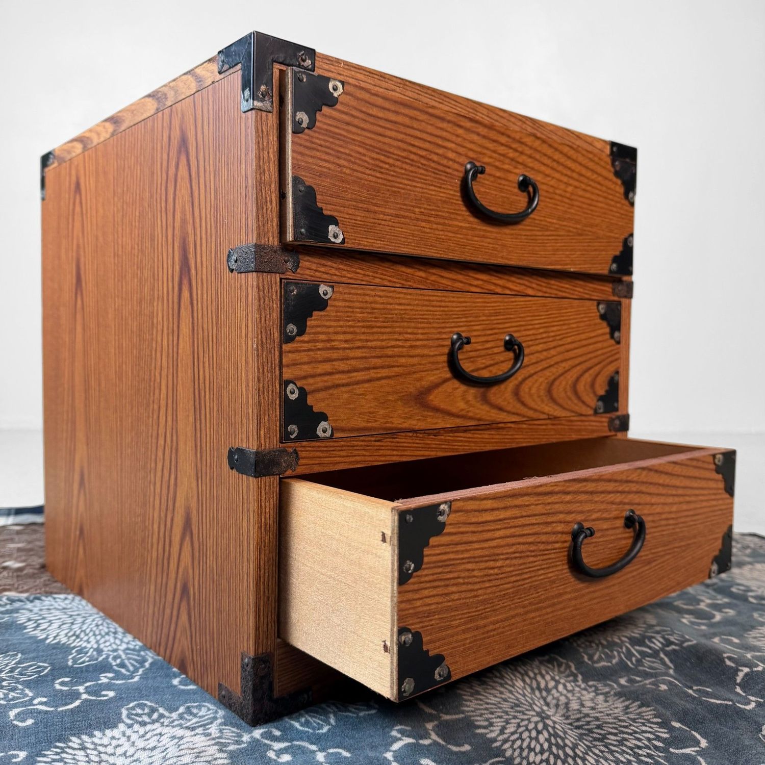 Small Japanese Vintage Cabinet with Three Drawers, 1970s