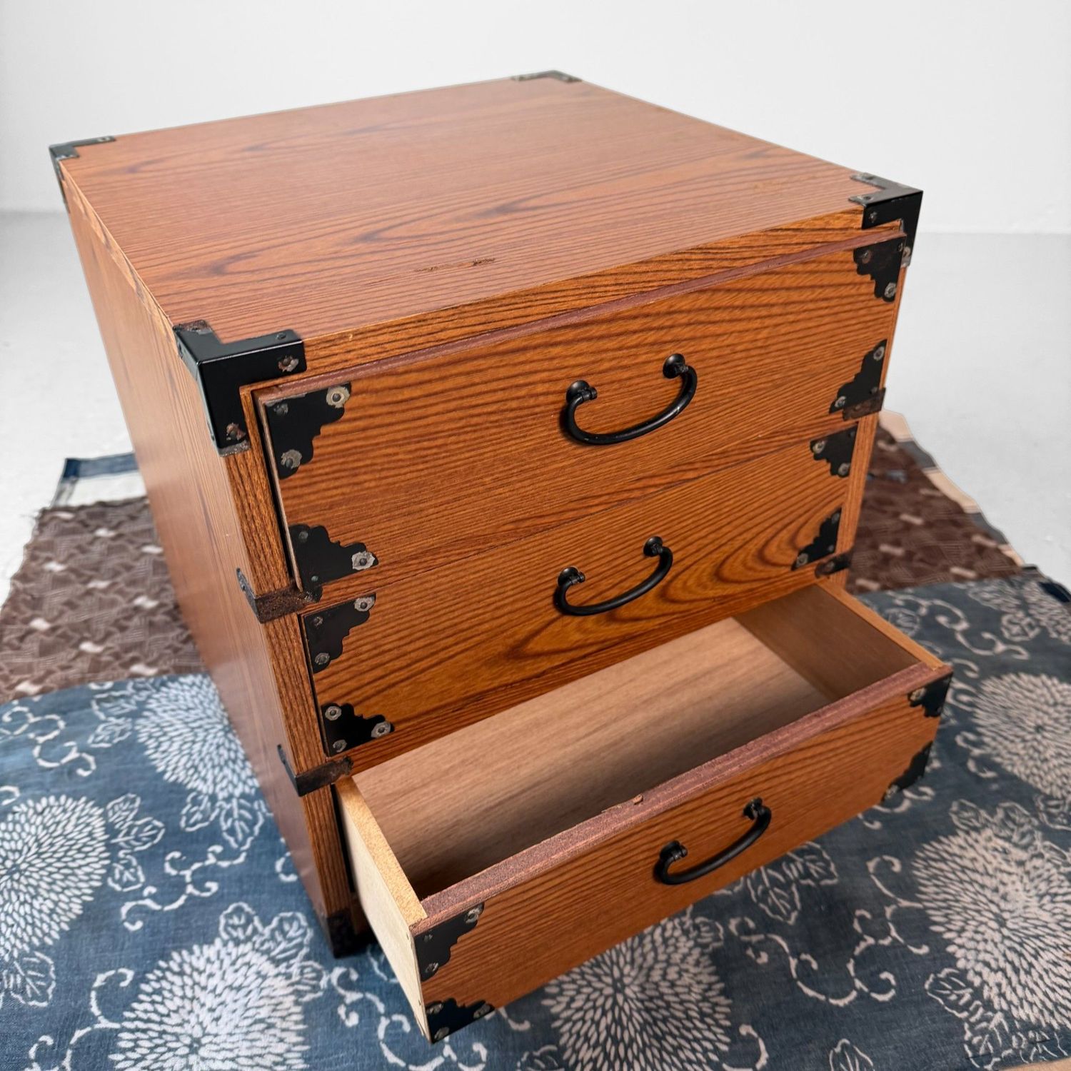 Small Japanese Vintage Cabinet with Three Drawers, 1970s