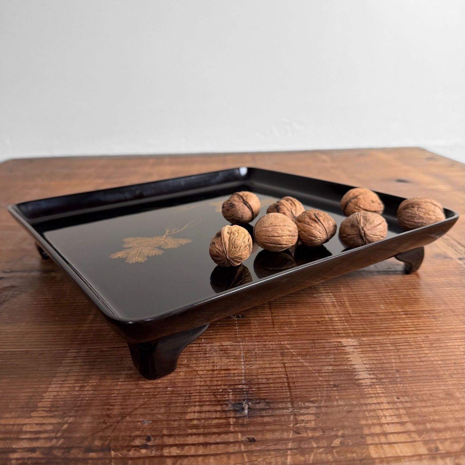 Japans Lakwerk Dienblad met Gouddecor, Ashitsuki-bon, 1936