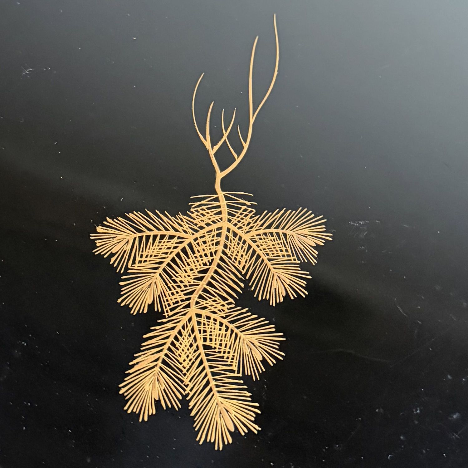 Japans Lakwerk Dienblad met Gouddecor, Ashitsuki-bon, 1936