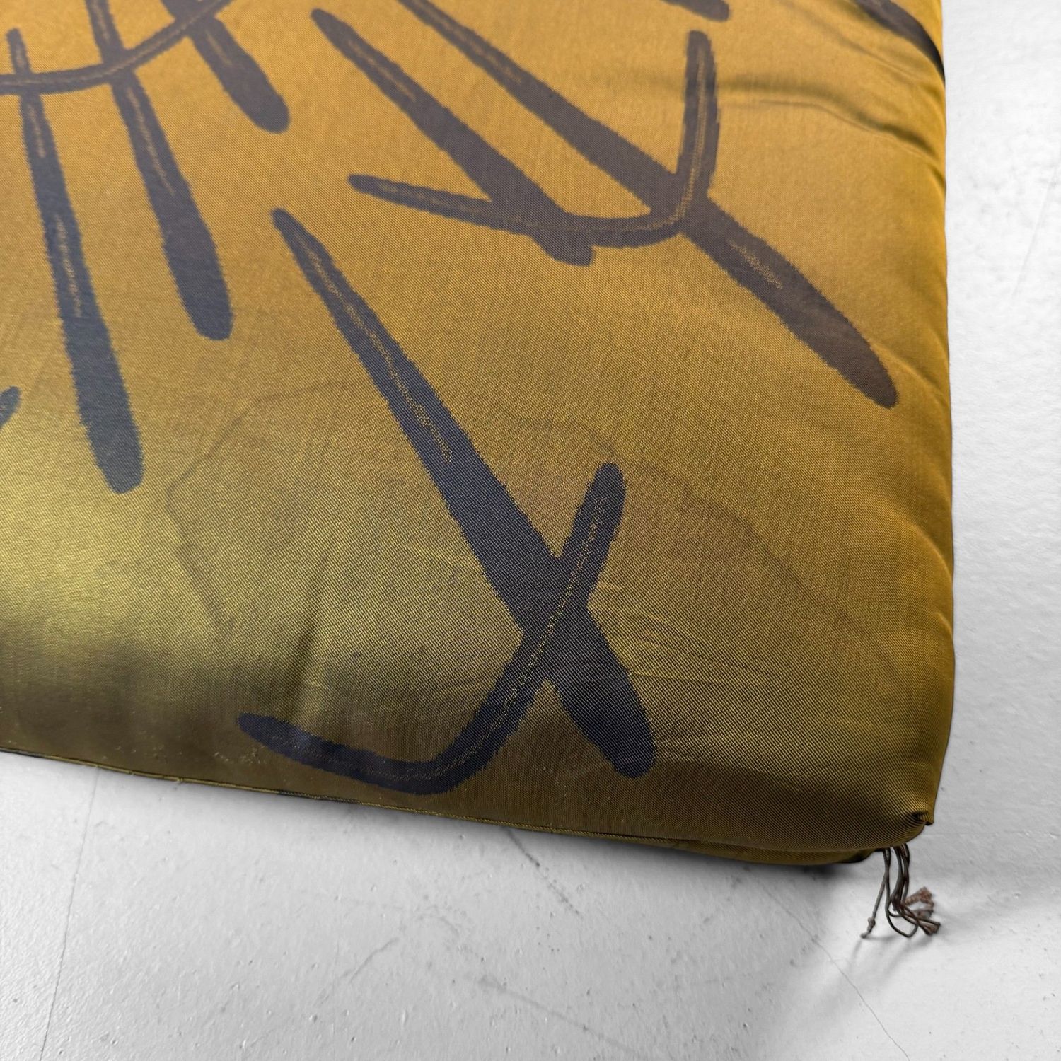 Set of Vintage Zabuton Floor Cushions with Floral Motif, 1960s