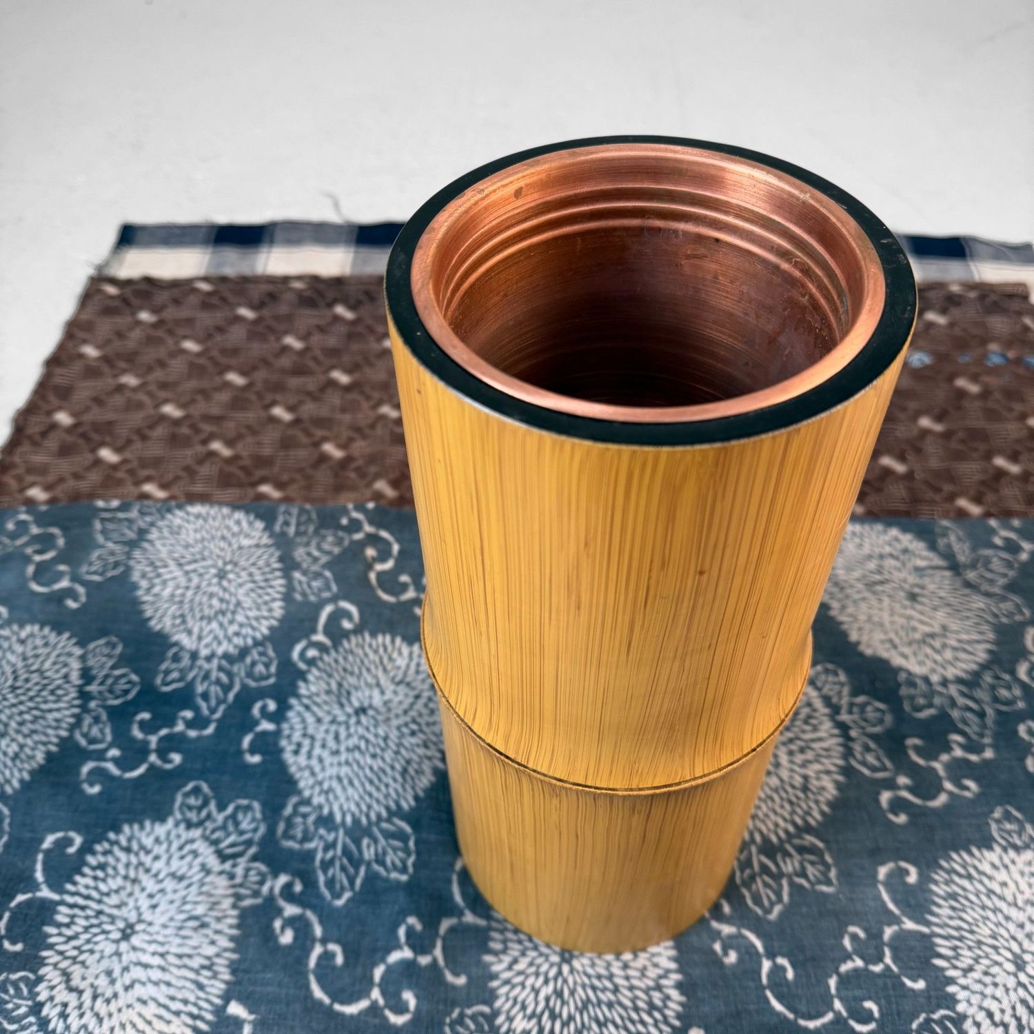 ​Vintage Ikebana Vaas, Bamboe-stijl, Tokyo, 1970s