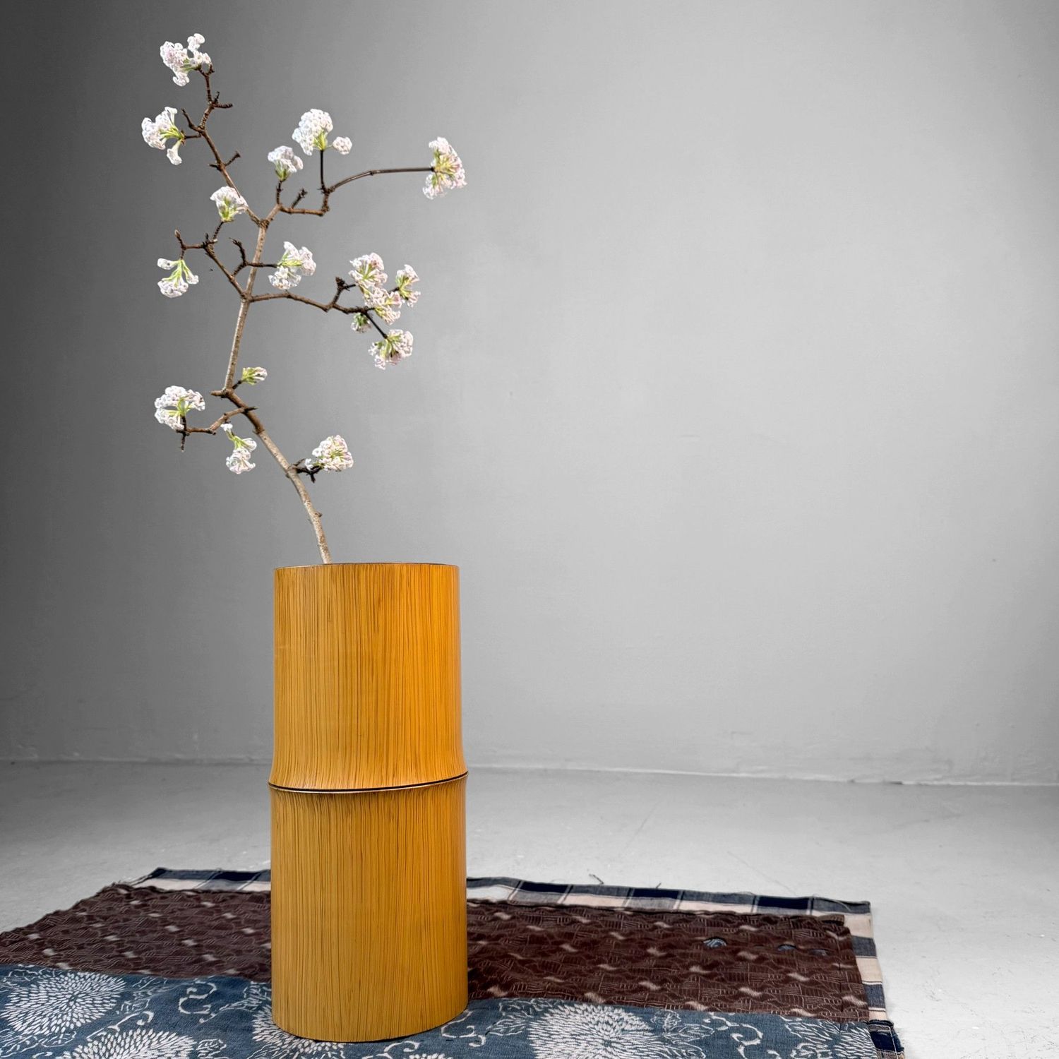 ​Vintage Ikebana Vaas, Bamboe-stijl, Tokyo, 1970s