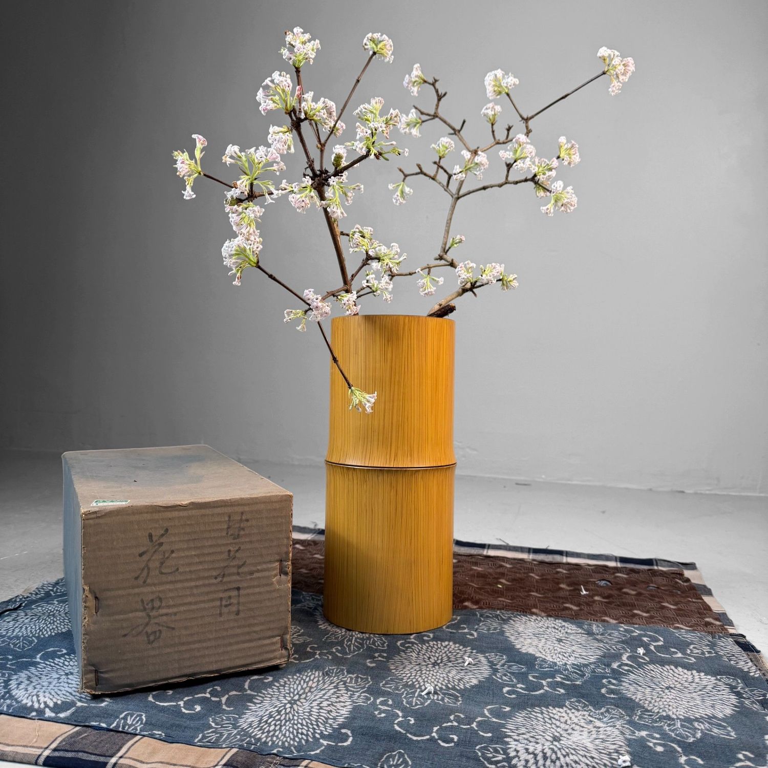 ​Vintage Ikebana Vaas, Bamboe-stijl, Tokyo, 1970s