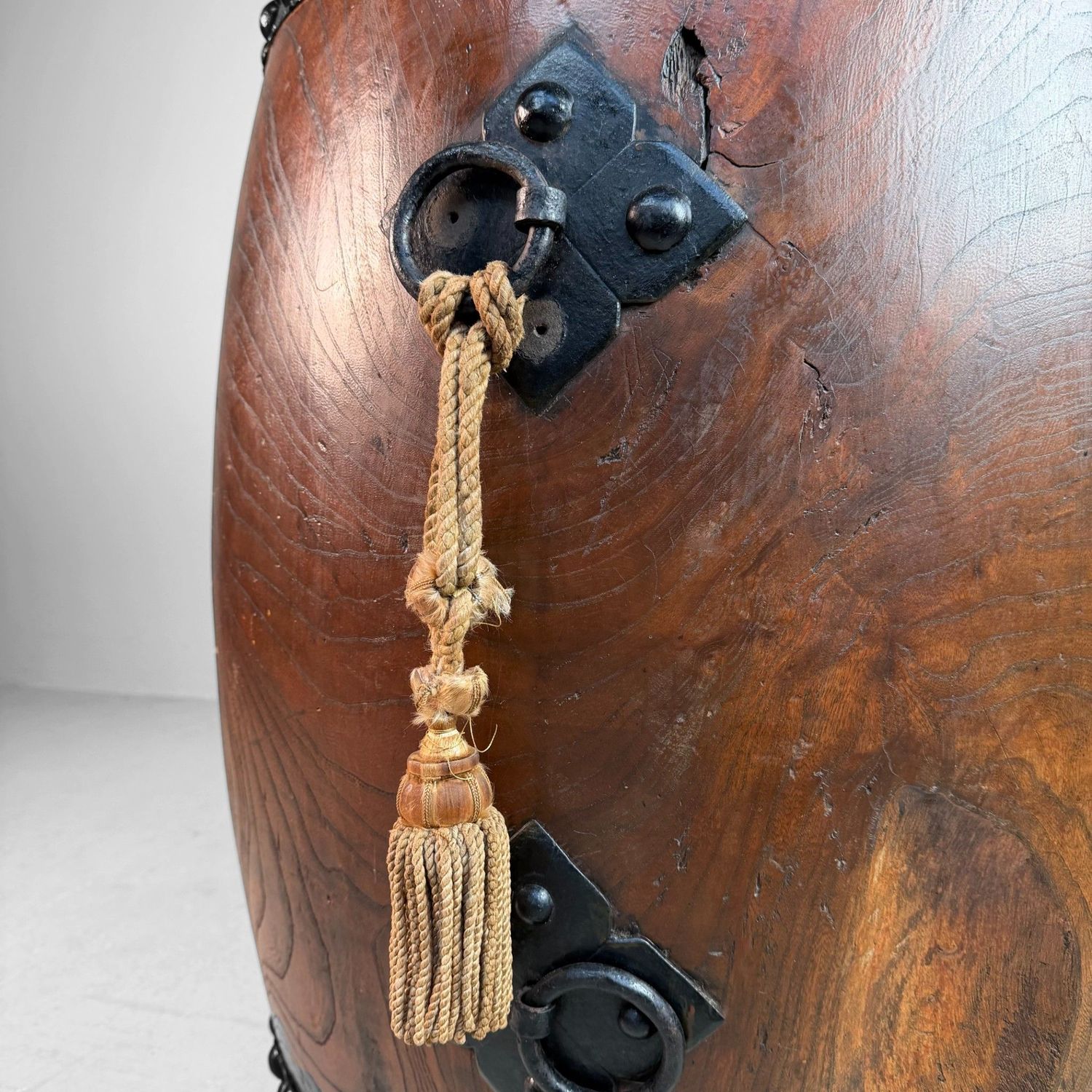 Decorative Japanese Nagadō Taiko Matsuri Drum, 1950s
