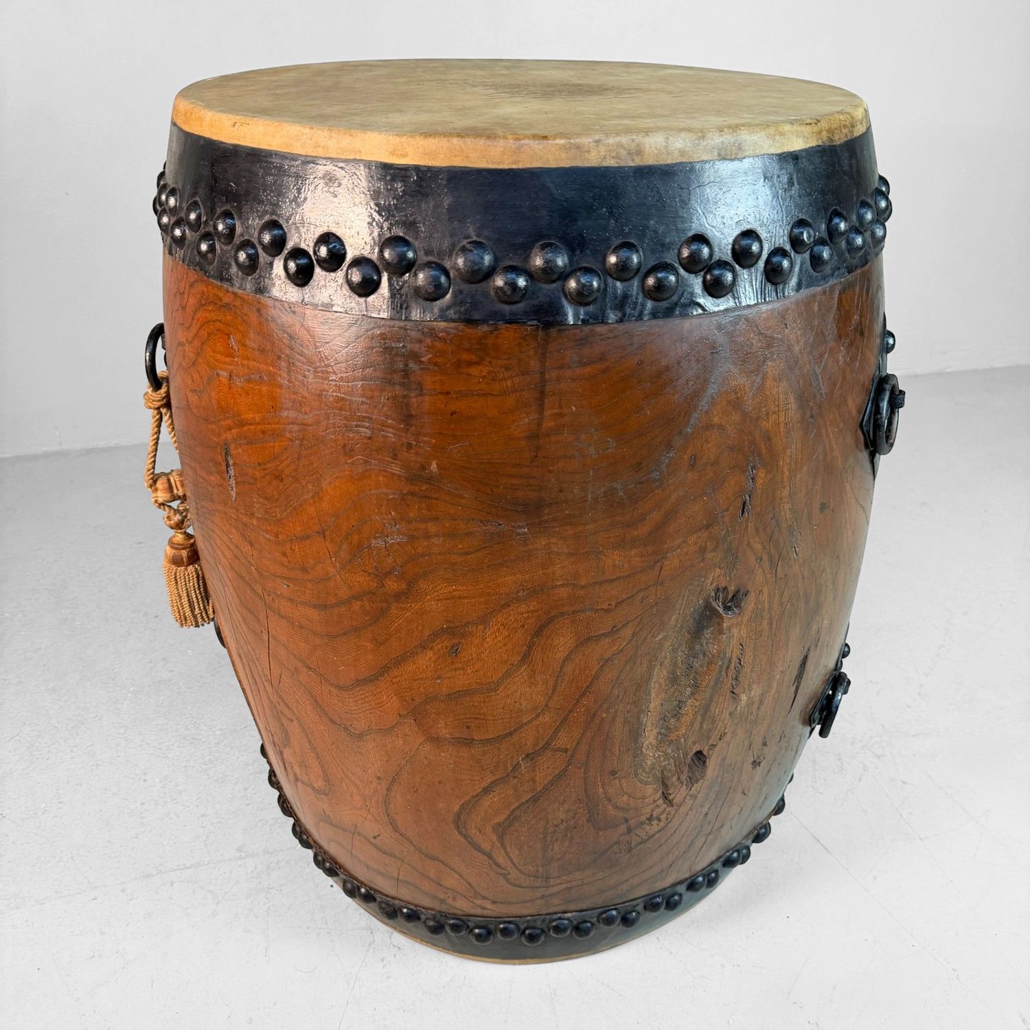 Decorative Japanese Nagadō Taiko Matsuri Drum, 1950s